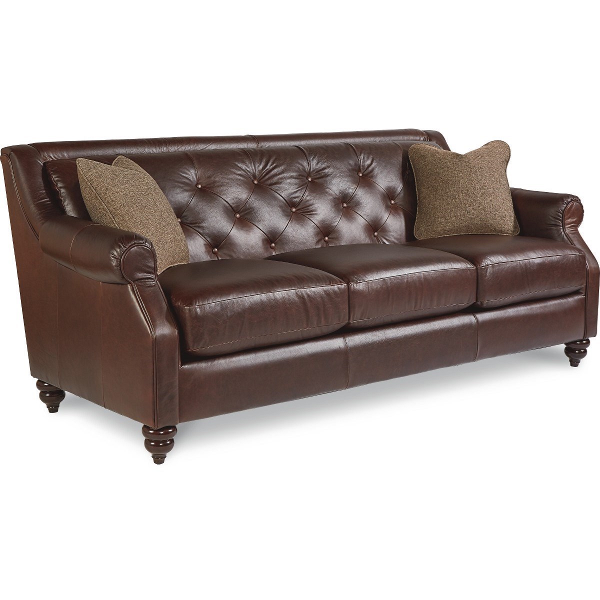 LaZBoy Aberdeen Traditional Sofa with Tufted Seatback Knight Furniture & Mattress Sofa